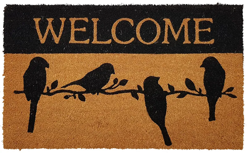 WELCOME WITH BIRDS - AUSSBOND-A WHOLESALER OF NATURAL FIBRE RUGS